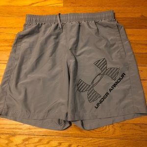 Gray UA shorts